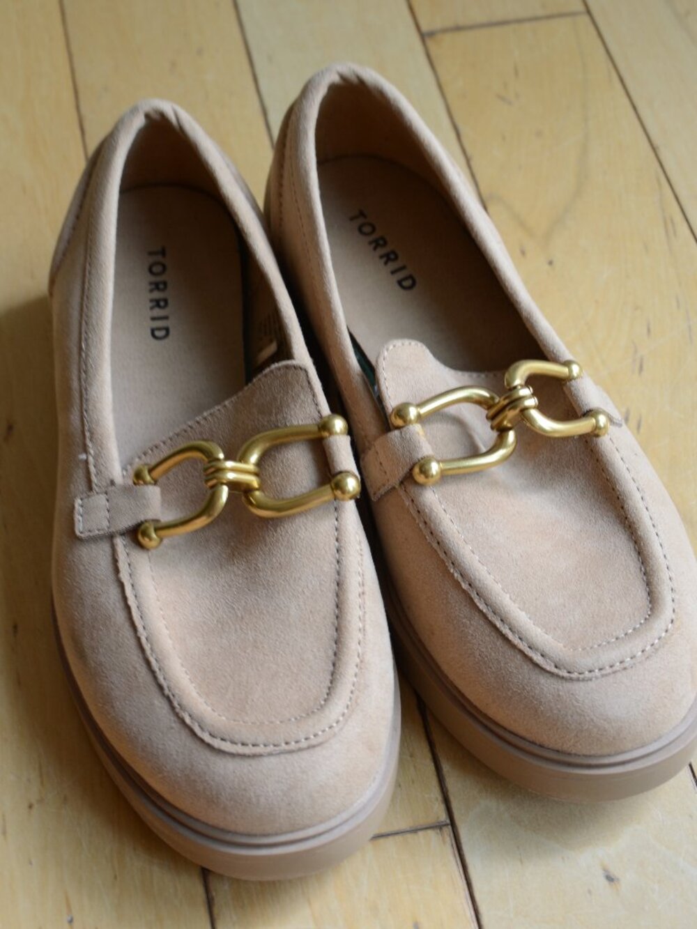 Torrid Tan Faux Suede Loafers Womens 7WW
